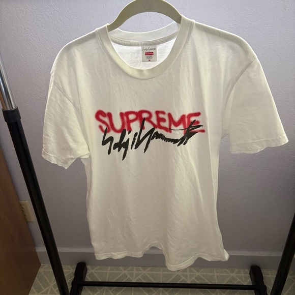 Supreme Other - SUPREME x YOHJI YAMAMOTO sz M White Cotton Tshirt Short Sleeve Tee